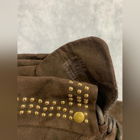 Stuart Weitzman Luge Foldover Little girl Kids brown Boots Size 1 - Picture 5 of 7